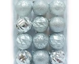 Home Depot Boxed Shatter Resistant Ball Ornaments Silver  3 Inches 12 Piece - $13.93