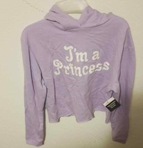 Halloween Woman Costume Hoodie Junior I Am A Princess Lavender Size S/CH - $19.79