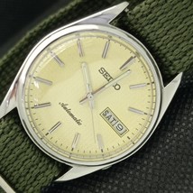 Vintage Seiko Automatic 6309A Japan Mens DAY/DATE Cream Watch 621e-a415906 - £31.96 GBP