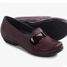 Dansko Oksana Loafers Women&#39;s Bordeaux Wine Leather Slip-On Shoes Size 8... - $78.21