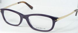 Laura M. Lau4881 Col. 1 Viola Prugna / Oro Occhiali Montatura 52-17-135mm - $75.66