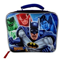 NEW Justice League Batman Dc Comics Boys Insulated Lunch Tote Box Kit - £7.76 GBP