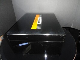 Solid Black Lacquer Humidor  measures 13.5" L x 11" W x 6" H image 10