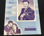 Frank Sinatra In The Blue of Evening 1942 Sheet Music Adair D&#39;Artega Sha... - £6.30 GBP