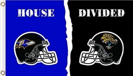 Baltimore Ravens and Jacksonville Jaguars Divided Flag 3x5ft - £13.44 GBP