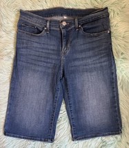 Levis Bermuda Length Jean Shorts Size 29 Blue Womens - £23.27 GBP