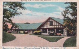Rockford Illinois IL Pavilion Black Hawk Park Postcard C38 - £2.38 GBP