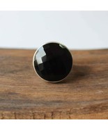 Anello in onice nero, audace anello in argento sterling 925 regolabile... - $75.28 CAD
