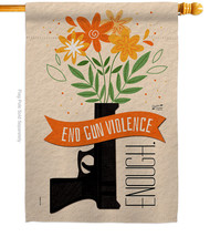 End Gun Violence House Flag Awareness 28 X40 Double-Sided Banner - £29.44 GBP