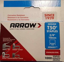 Arrow Fastener 506SS1 3/8&quot; T50 Stainless Steel Staples - $309.96 MXN