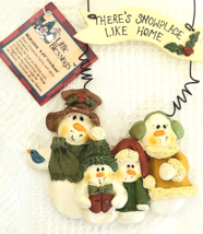 Holiday Decor Suzie Skoglund Little Blessings 9&quot;x5&quot; THERE&#39;S SNOWPLACE LI... - £7.61 GBP