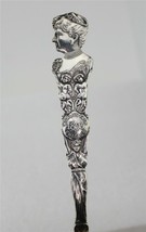 STUNNING LADY 1893 WORLDS FAIR COLOMBIAN STERLING SOUVENIR SPOON - $336.02 CAD