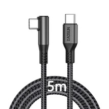 USB C to USB C Cable 16FT USB2.0 Cable 240W Right Angle Chager Cable for 15 pro  - $37.39