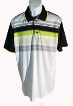 GLEN ECHO GOLF Men&#39;s Short Sleeve Button Down Polo Shirt Multi-Colored L... - £10.82 GBP