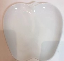 Pfaltzgraff Serving Plate Apple Shaped White Dish 8 3/4" - £11.84 GBP