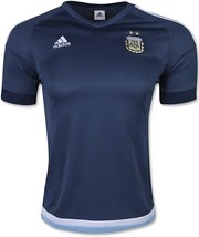 Adidas Uomo Argentina Away Climacool Scollo A V S/Maniche Calcio Jersey, Navy, - £23.07 GBP