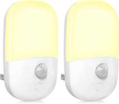 MAZ-TEK Plug in Motion Sensor Dimmable Night Light, Soft Warm White LED Nightlig - £12.13 GBP