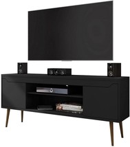 Manhattan Comfort Bradley Modern Living Room Television Stand With 2, Black - £157.46 GBP