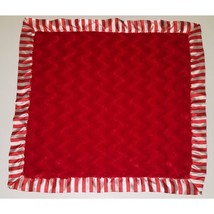 Little Wishes Hobby Lobby Lovey Red White Square Stripes Minky Dot Fleece Satin - $34.60