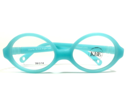 Kids Bright Eyes Eyeglasses Frames Charlie 39 Cyan Blue Rubberized 39-14-105 - £55.04 GBP