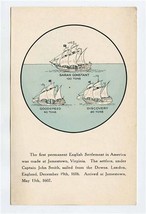 Sarah Constant Goodspeed Discovery Jamestown Virginia Postcard - £14.24 GBP