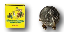 Handcrafted 1:12 Scale Miniature Book Curious George Rides A Bike Dollhouse Sca - £31.37 GBP