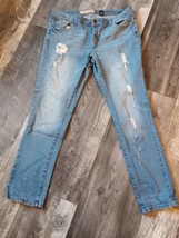 Brina &amp; Em Women&#39;s Size 16 Destressed Skinny Jeans - £14.64 GBP