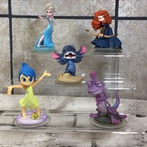 Disney Infinity Character Lot Elsa Merida Stitch Joy Monsters Inc Randal  - £23.35 GBP