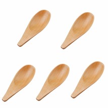 5 Pieces Mini Wooden Spoons, Small Salt Spoon With Short Handle Mini Woo... - £12.52 GBP