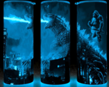 Glow in the Dark Godzilla X Kong Tokyo Atomic Blast Monsters Cup Mug Tum... - $22.72