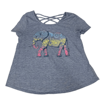 Love, Glam Girl Youth Girl&#39;s Short Sleeved Elephant Blouse Size Large - $24.31
