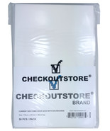 CheckOutStore Crystal Clear Current Age Thick Comic Book Bags /w Backing... - €21,19 EUR+