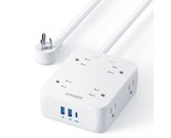 Anker Power Strip with USB Ports,5ft,Surge Protector(2000J),8 Outlet Ext... - £41.69 GBP