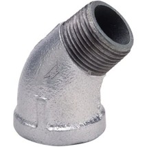 Anvil 8700128450, Malleable Iron Pipe Fitting, 45 Degree Street Elbow, 3/8&quot; NPT - $22.00