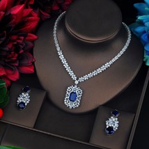 Water Drop Yellow Jewelry Set for Women Wedding Cubic Zircon Engagement Earring  - £71.46 GBP