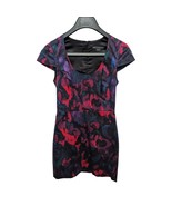 Vintage Armani Exchange Black Purple Pink Y2K Scoop Neck Mini Dress Size 2 - $199.99