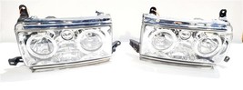 Pair Of Aftermarket Halo Headlights Fits 1991 1992 1993 1994 Toyota Landcruis... - £151.59 GBP