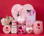 Mothers Day Gifts for Mom Wife, Lover,Heart-Shaped Pink Love Gift Basket... - $36.42