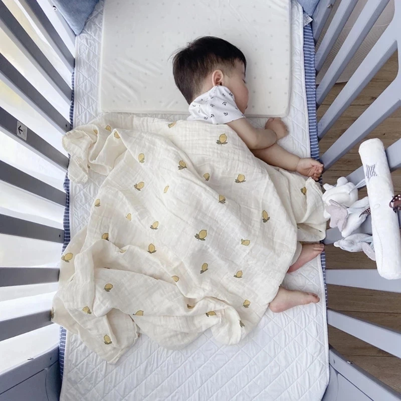 Sporting Baby Blankets Newborn 100% Organic Cotton Muslin Diapers Print Couvertu - £38.45 GBP