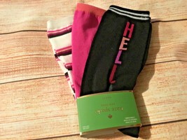 Kate Spade New York 3 pairs socks one size hello New - $18.69