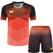 New men&#39;s sportswear running Tops tennis clothes badminton set T shirts+shorts - £28.43 GBP