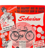 1953 Schwinn Bicycle Advertisement Ringling Brothers Circus Official Bik... - $34.99
