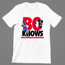 Bo Jackson Bo Knows Men T-shirt White Cotton Tee All Sizes S to 5xl TE172 - £12.26 GBP+