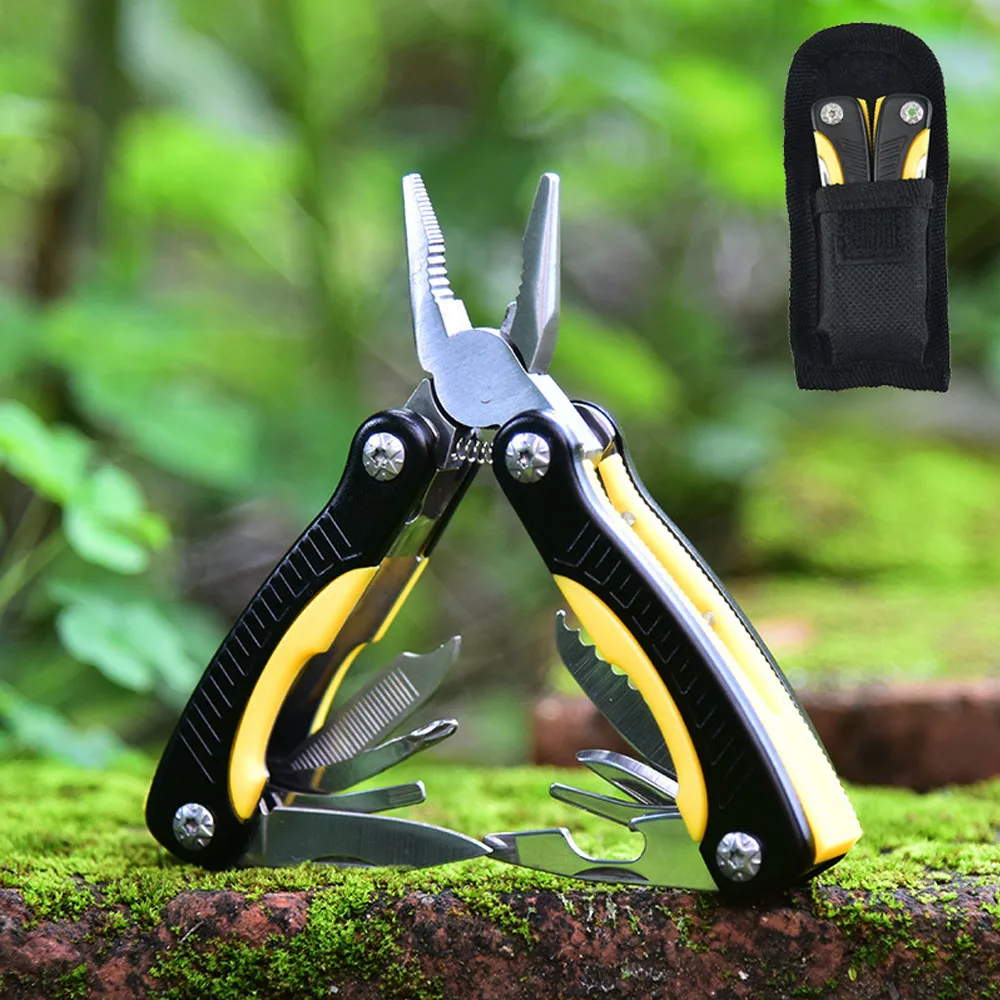 Outdoor Survival Multi-tool Universal Pliers Multifunctional Folding Knife - £15.73 GBP