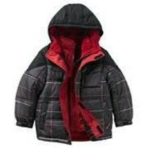 Boys Jacket Winter ZeroXposur Hooded Gray Puffer Heavy Water Resistant $... - £30.59 GBP