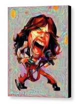 Framed Steven Tyler Aerosmith Caricature 8.5X11 Art Print Lim Ed w/signed COA - £15.07 GBP