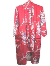 NWT DreamWorks Red Silk Lingerie Satin Camisole Oriental Peacock Garden Size XL - £21.92 GBP