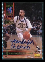 Vintage 1995 Signature Rc Auto Basketball Card #47 Randolph Childress Pistons Le - £10.23 GBP