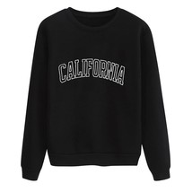 California Women&#39;s Print Long-sleeved Sweatshirt Casual Blouse Pullover Sudadera - £47.52 GBP