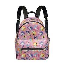 My Little Pony Pink PU Leather Leisure Backpack College School Daypack - £29.56 GBP